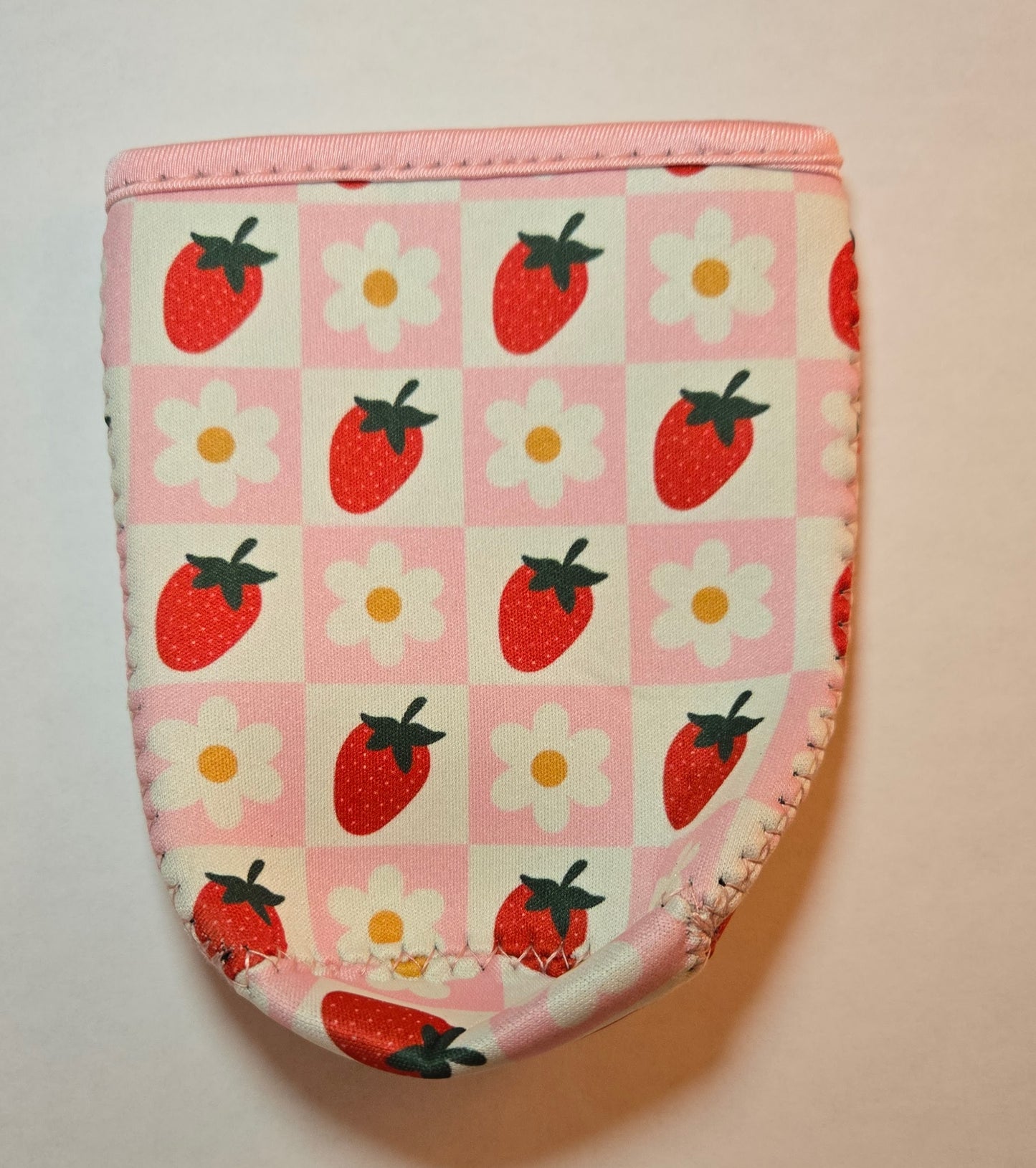Strawberry large coffee koozie -New!