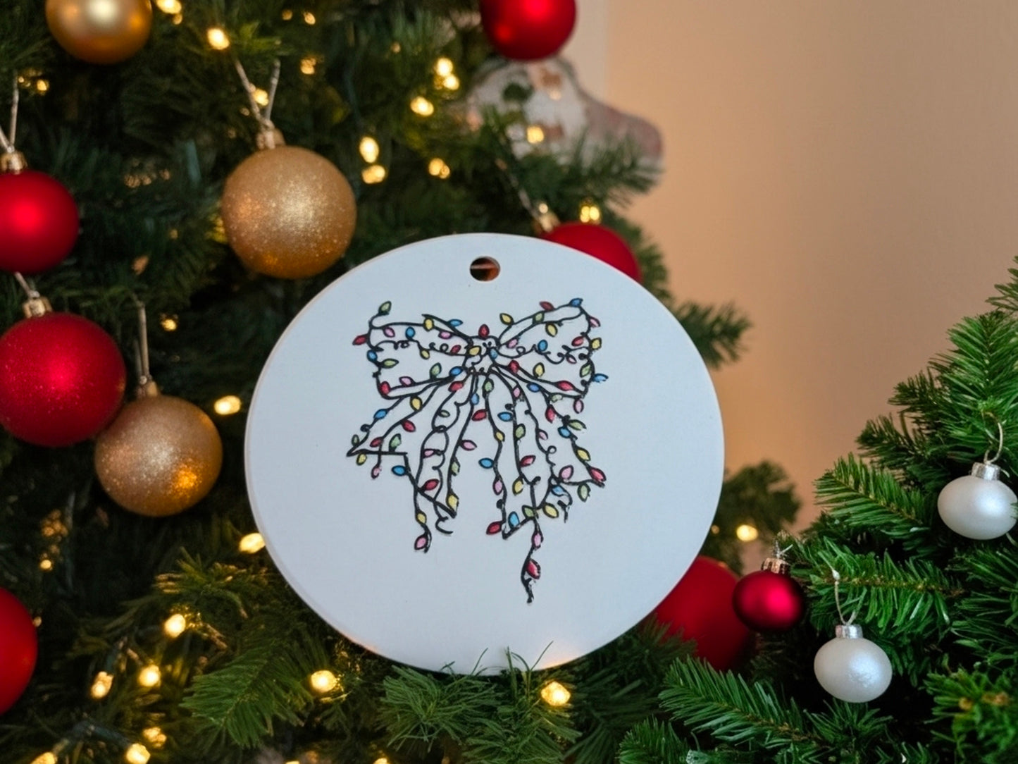 Wire Bow with Lights