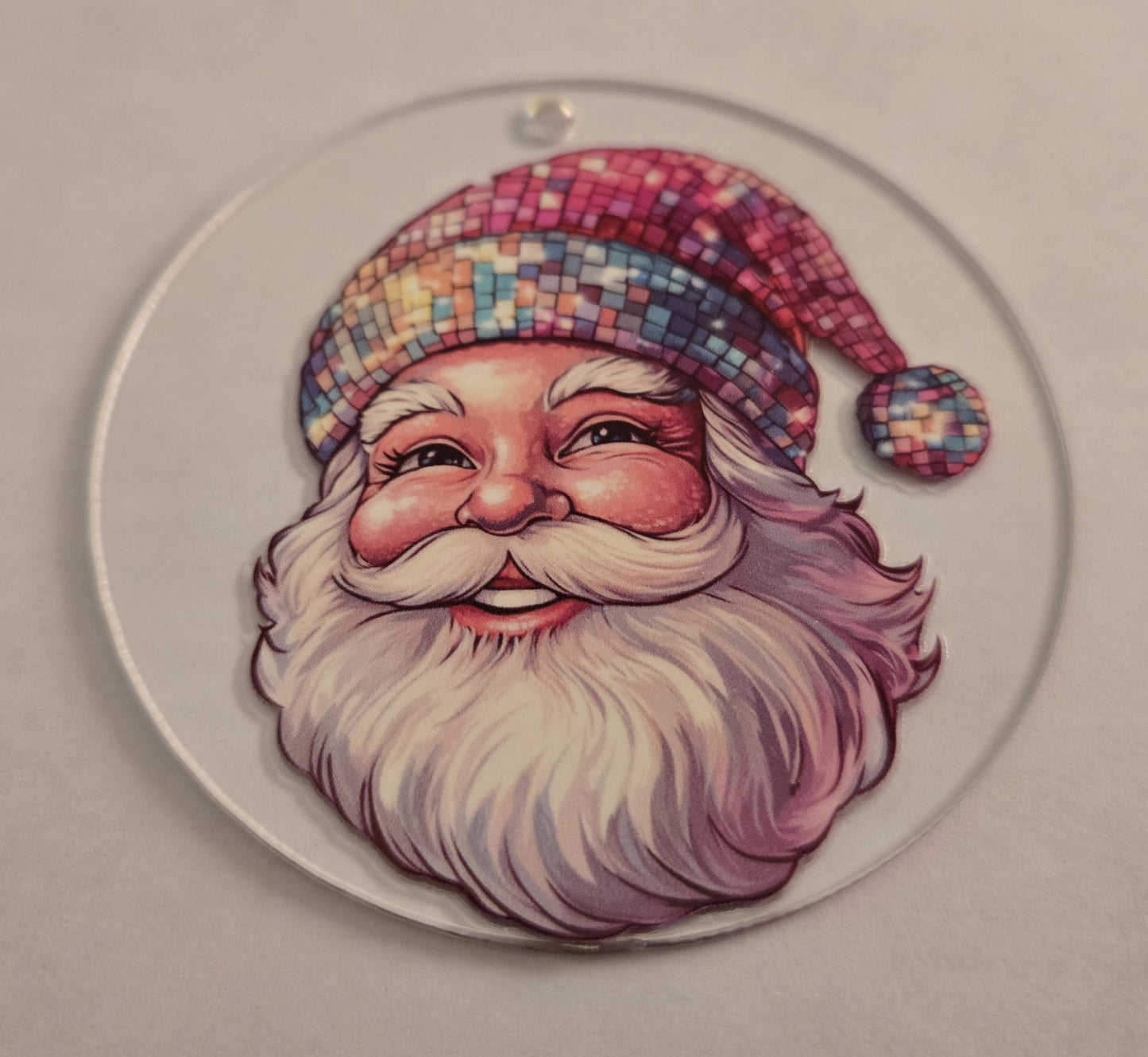 Disco Hat Santa Claus Ornament