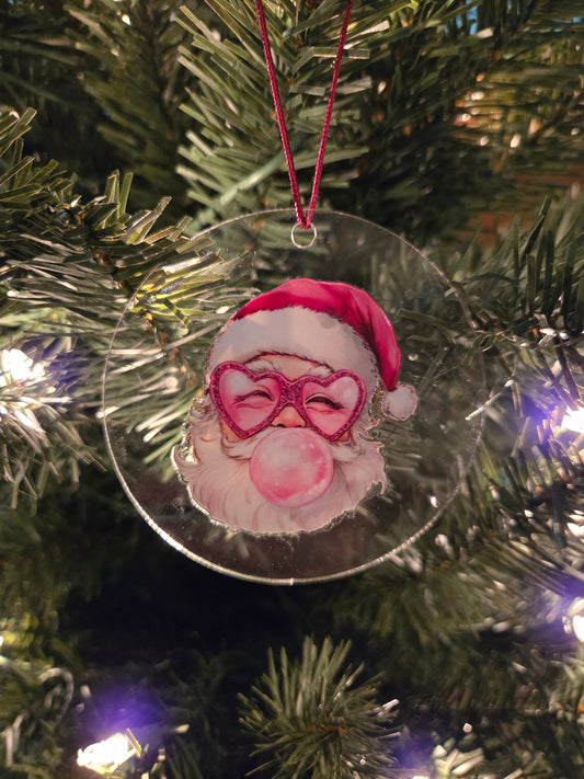 Bubble Gum Santa Claus Ornament