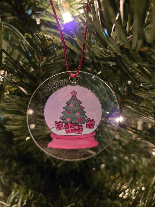 Snow Globe Christmas Tree Ornament