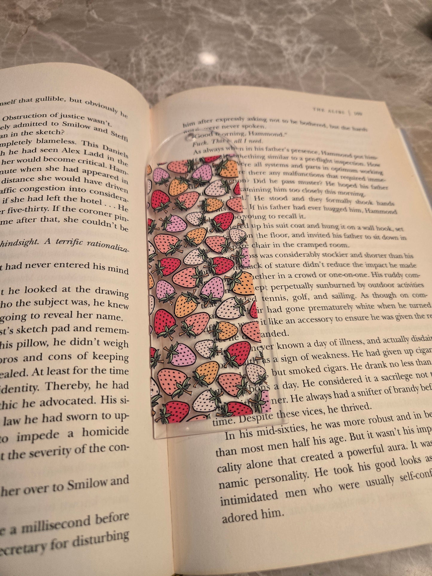 Vintage Looking Strawberry Bookmark