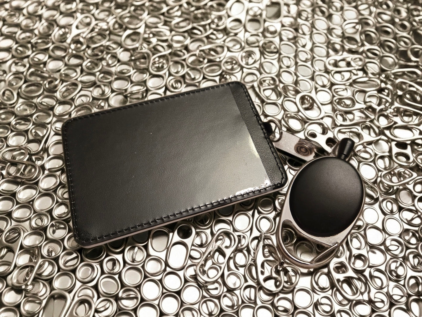 Cable Knit Red Heart ID Badge