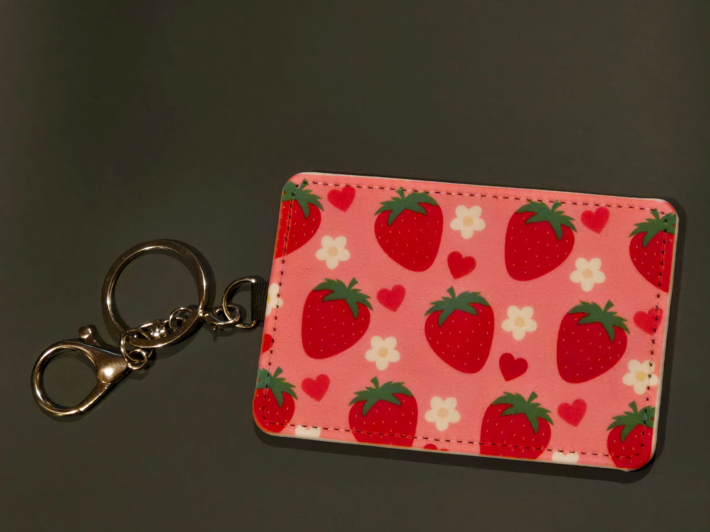 Strawberry Retractable ID Badge