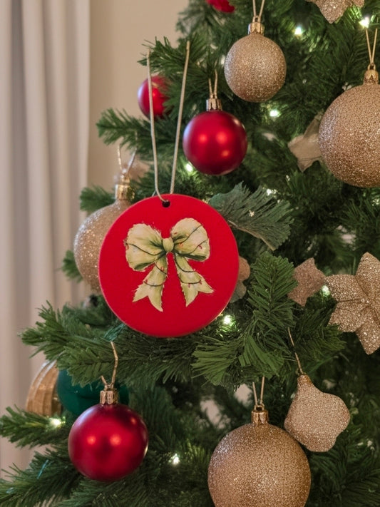 Painted Grinchy Ornament