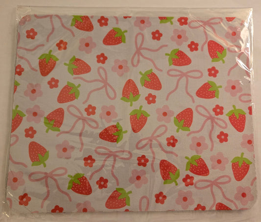 Strawberry Bows mouse pad - New!